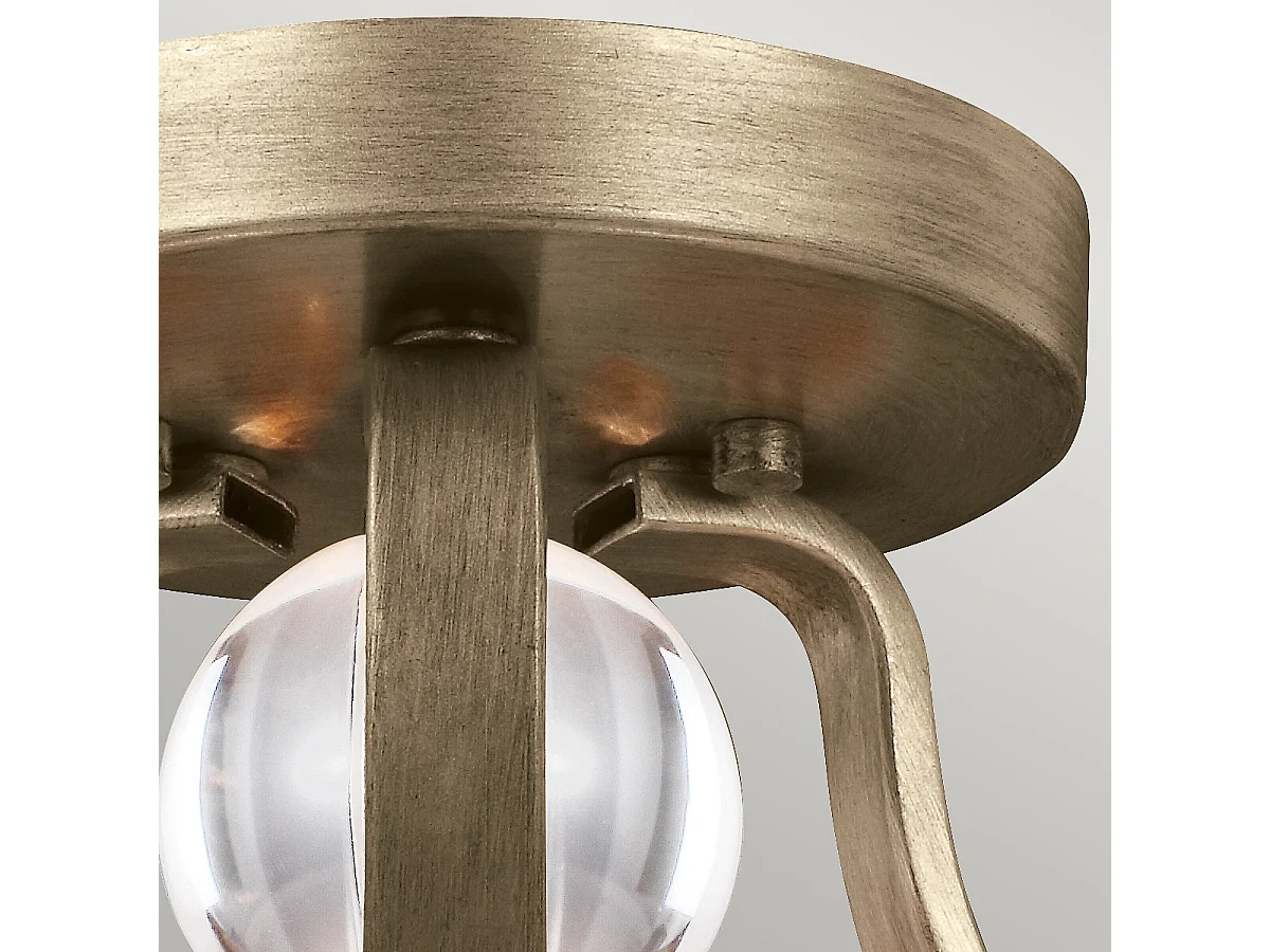 Elstead Evington Plafonnier semi-encastré à 2 ampoules Or, E27