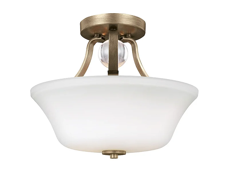 Elstead Evington - Plafoniera 2 luci semi filo oro, attacco E27