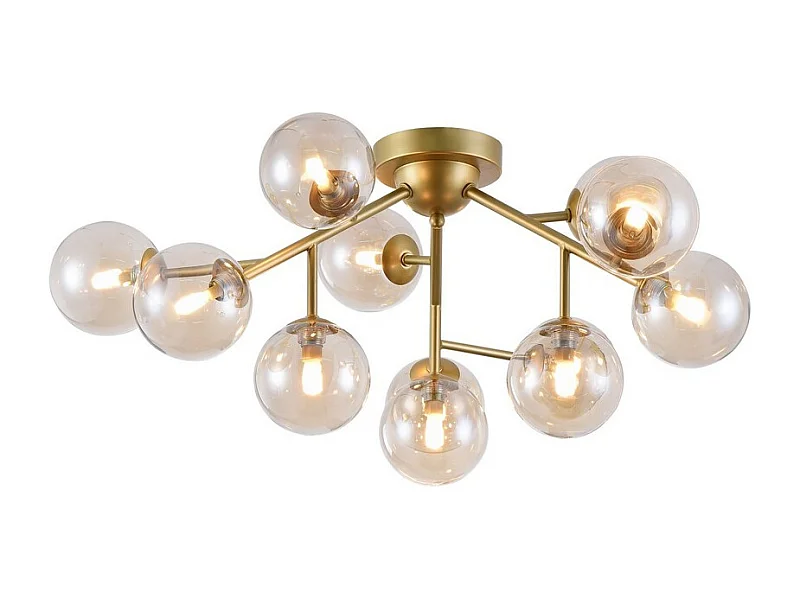 Dallas Lampada da soffitto semi-incasso Oro, 12 luci, G9