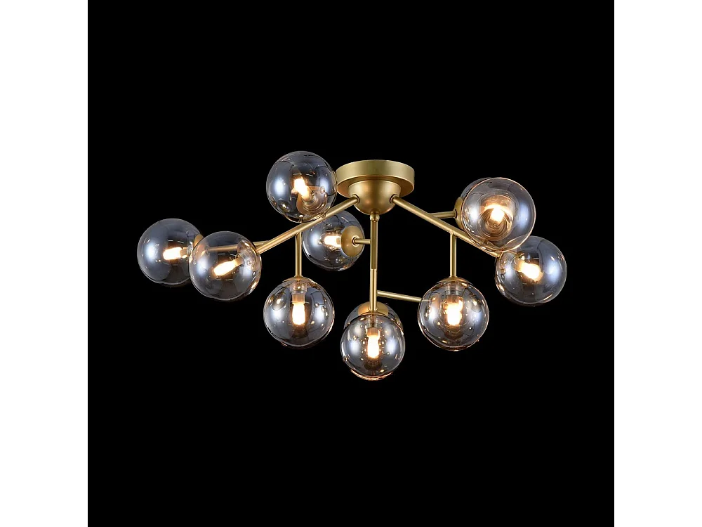 Dallas Plafón Semi Empotrado Dorado, 12 Luces, G9