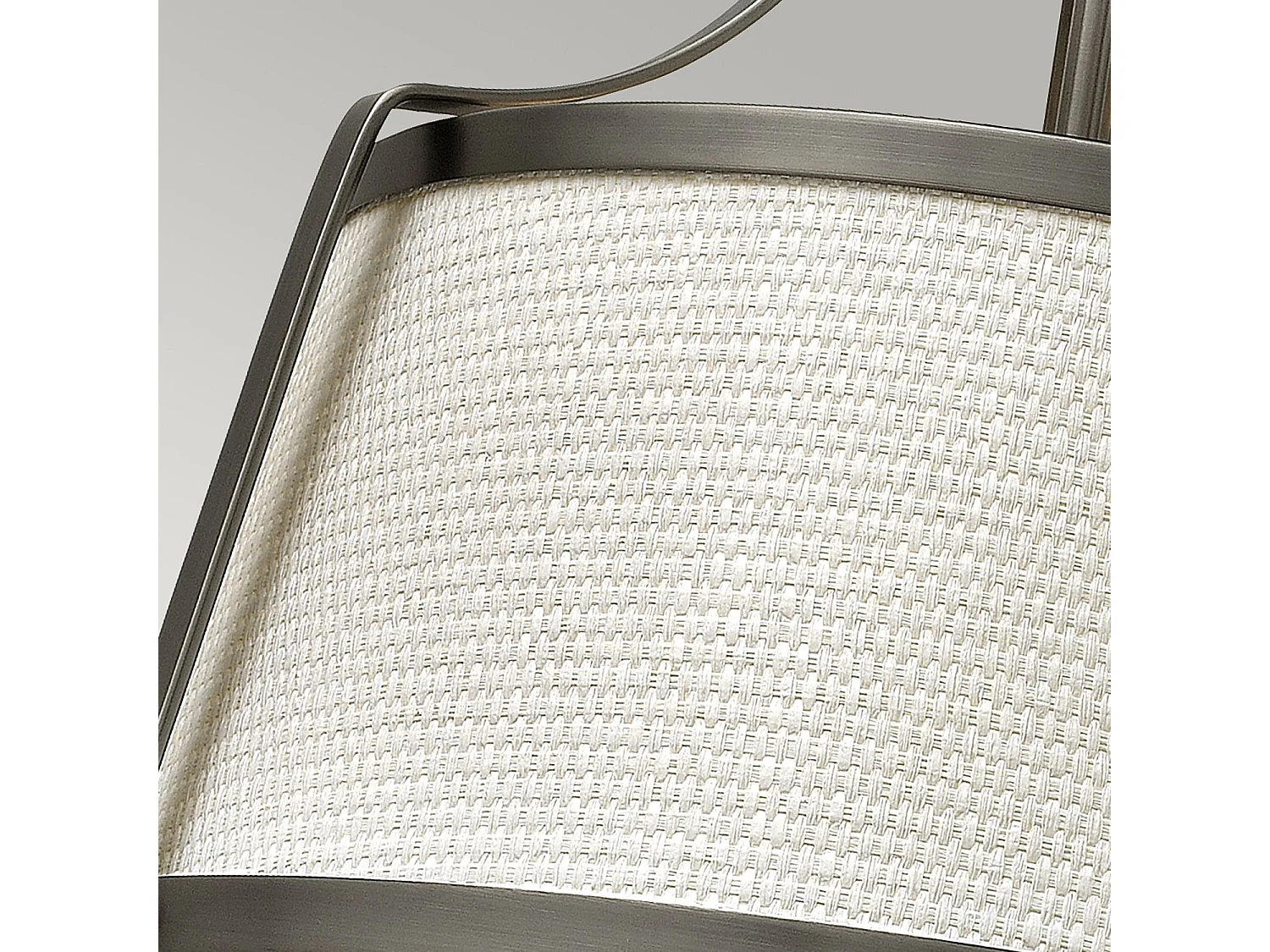 Elstead Charlotte - 3 Licht Semi Flush Deckenleuchte Antik Nickel, E27