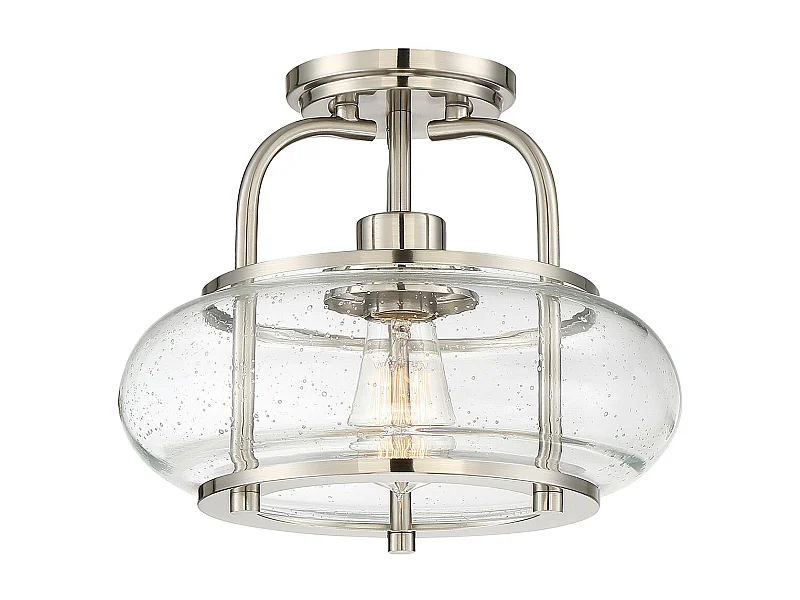 Elstead Trilogy 1 luce semi-incasso, nichel spazzolato, E27