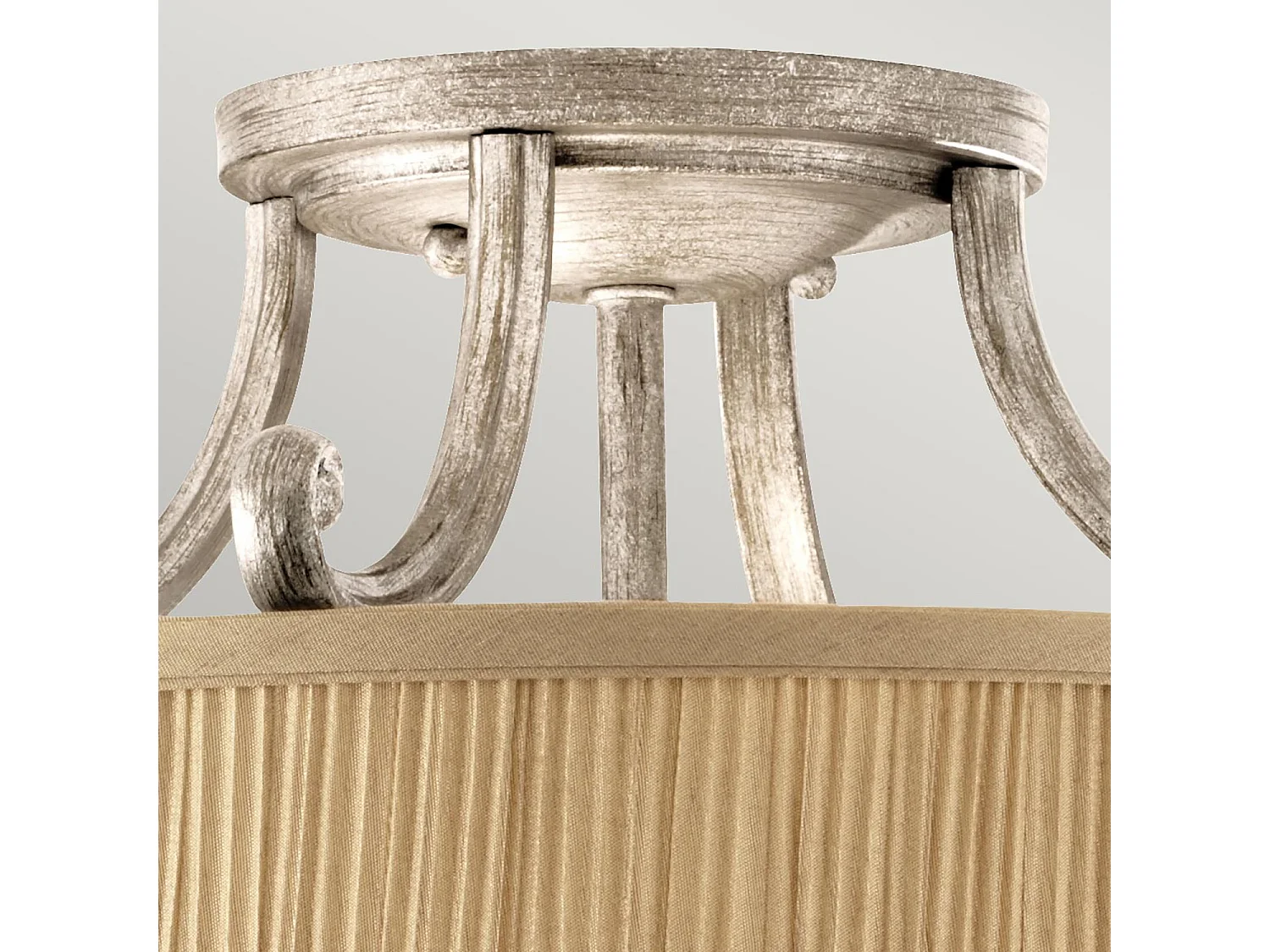 Lampadario Contemporaneo Abbey Acciaio Sabbia Argentata 3 Luci E27