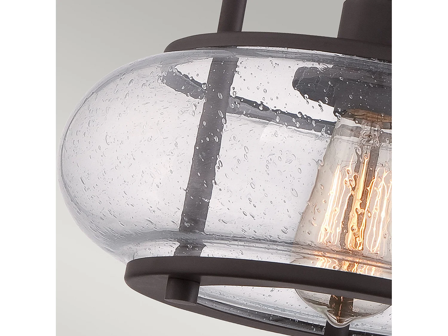 Elstead Trilogy - 1 Licht Kleine Semi Flush Deckenleuchte Altbronze, E27