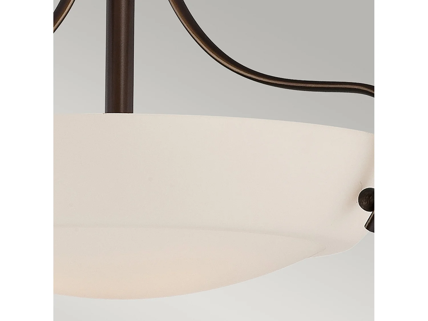 Elstead Chantilly 3 Ljus Semi Flush Ceiling Light Palladian Brons, E27