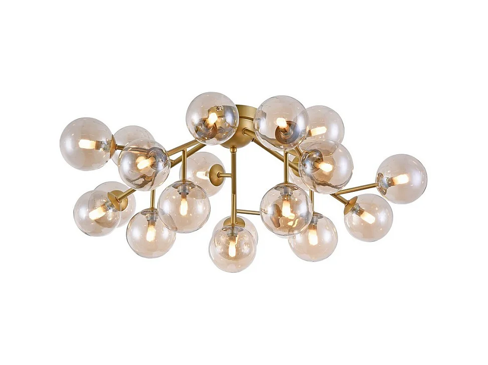 Dallas Plafón Semi Empotrado Dorado, 20 Luces, G9