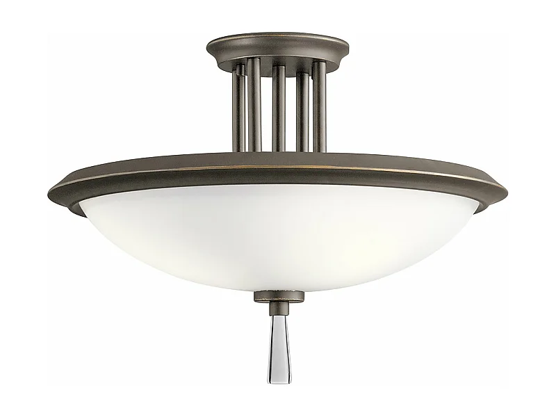 Lampadario Contemporaneo Dreyfus Acciaio Bronzo Antico Vetro 3 Luci E27