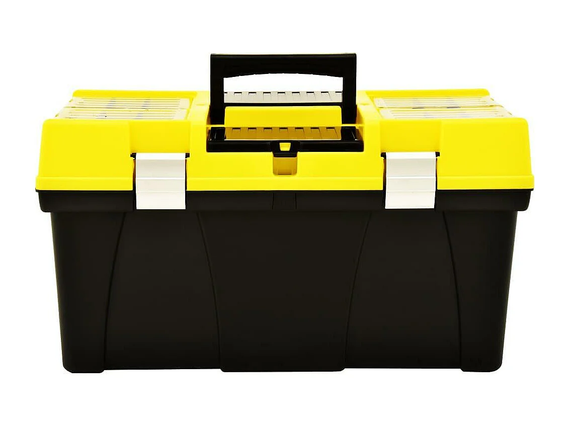 Boîte à outils mallette jaune 59.5 x 33.7 x 31.6 cm 02_0003225