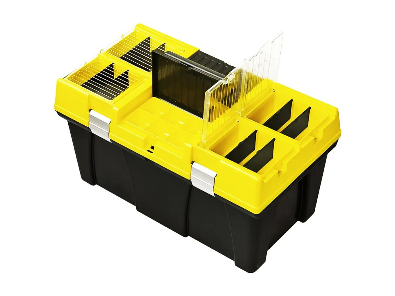 Boîte à outils mallette jaune 59.5 x 33.7 x 31.6 cm 02_0003225