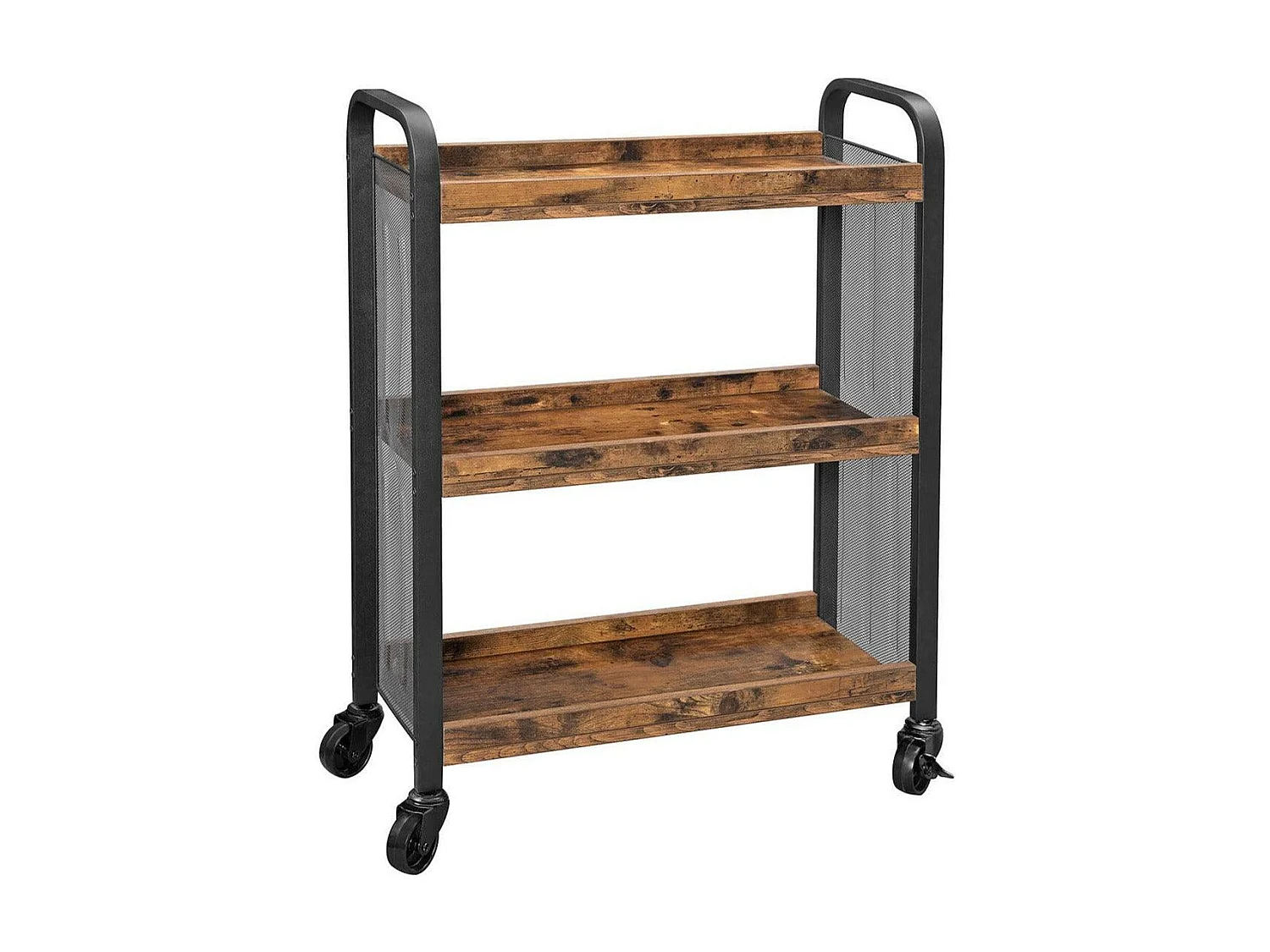 Desserte de style industriel marron 66 x 26 x 85 cm 12_0003268