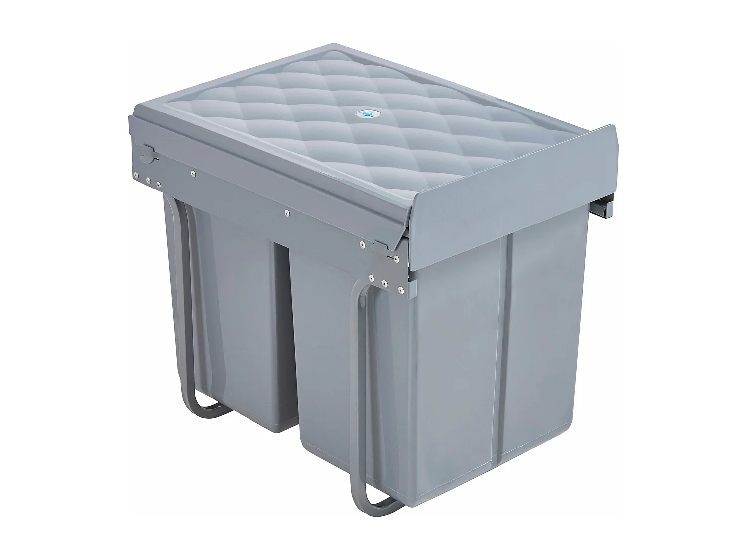 Lixeira embutida 2 x 20 litros 48 x 34 x 42 cm cinza 03_0008204