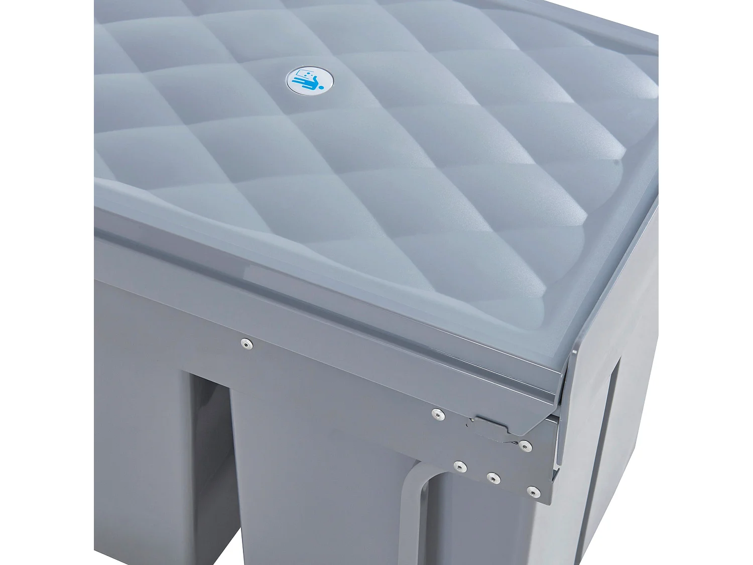 Lixeira embutida 2 x 20 litros 48 x 34 x 42 cm cinza 03_0008204