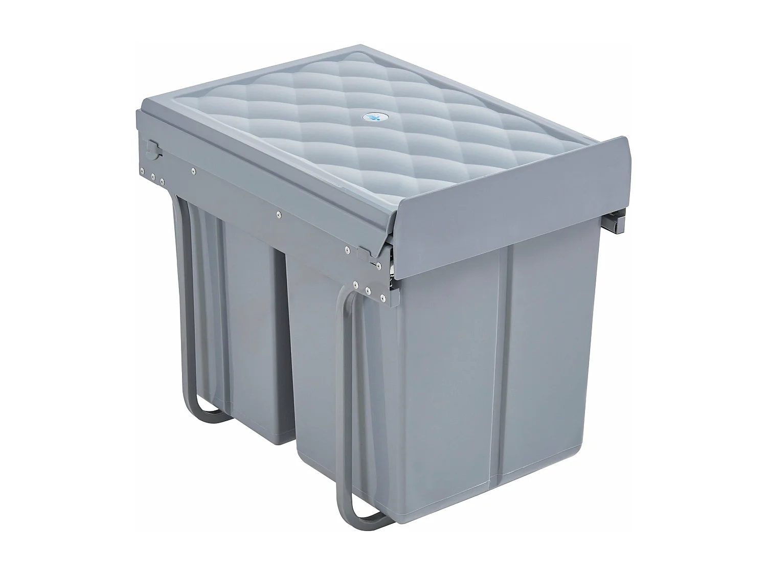 Lixeira embutida 2 x 10 + 1 x 20 litros 48 x 34 x 42 cm cinza 03_0008202