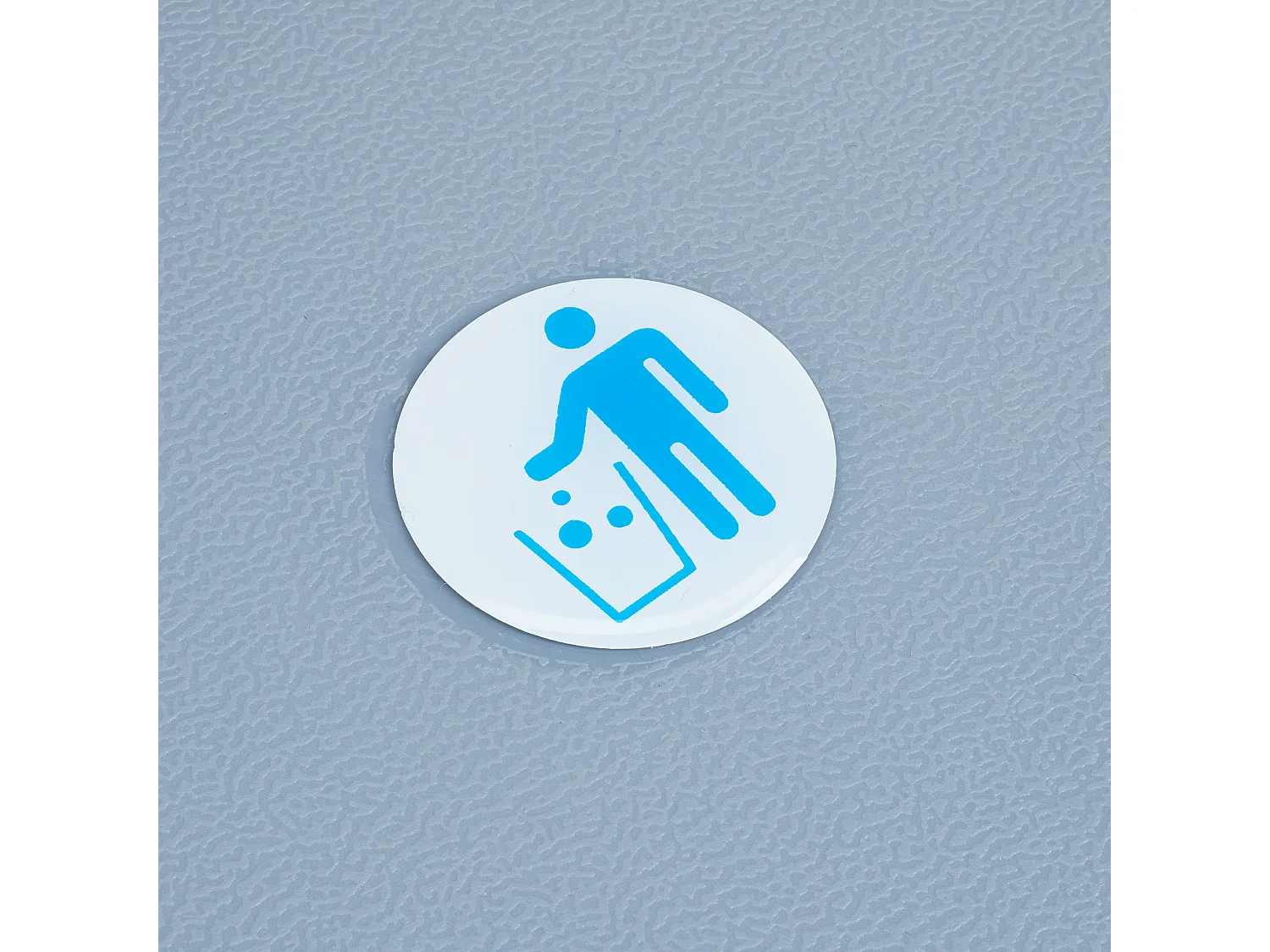 Papelera de cocina con 3 compartimentos ABS gris 13_0002324