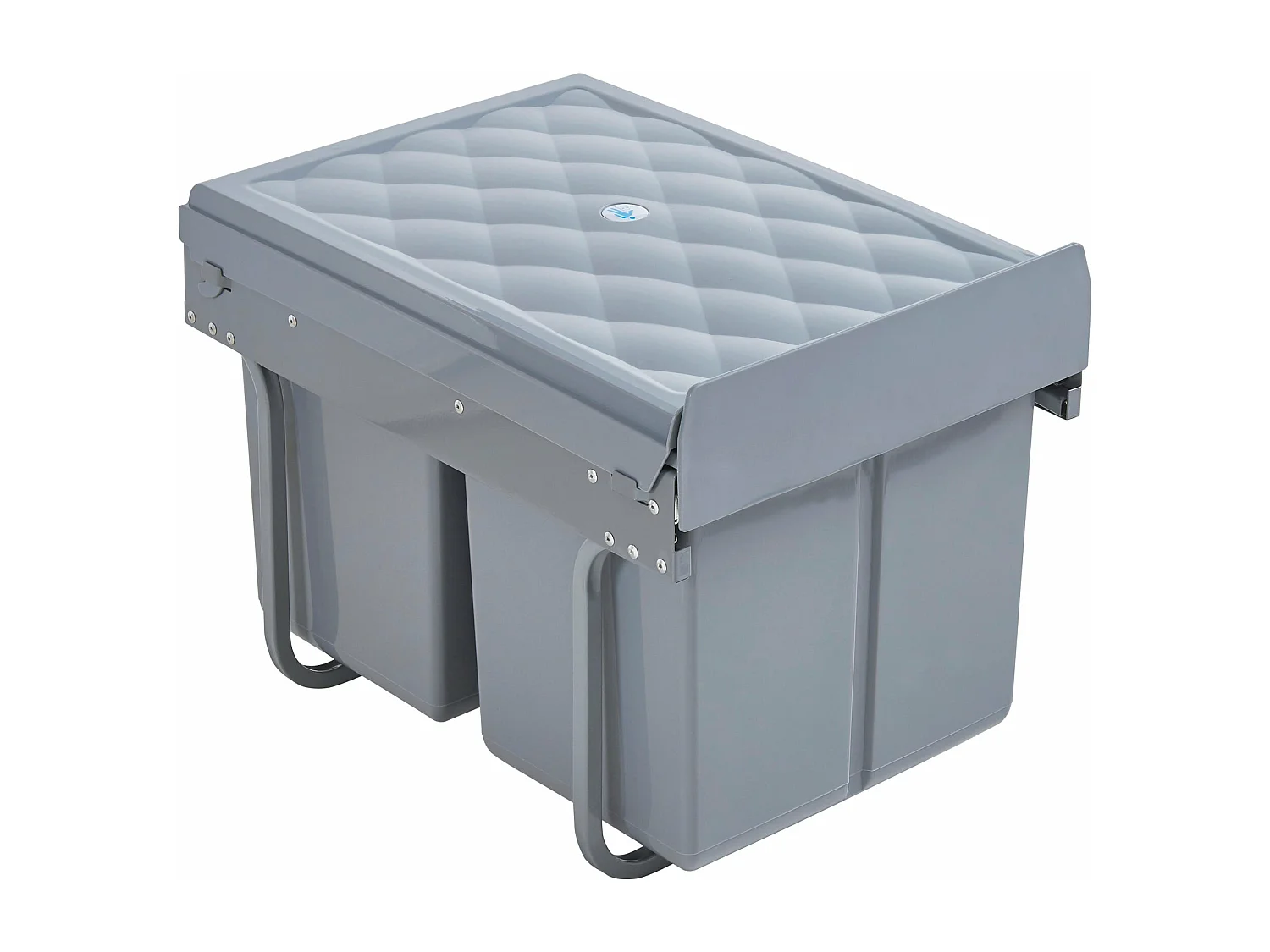 Lixeira embutida 2 x 15 litros 48 x 34 x 42 cm cinza 03_0008203