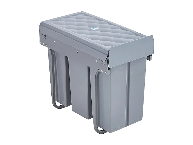 Pattumiera da incasso 3 x 10 litri 48 x 34 x 42 cm grigio 03_0008205