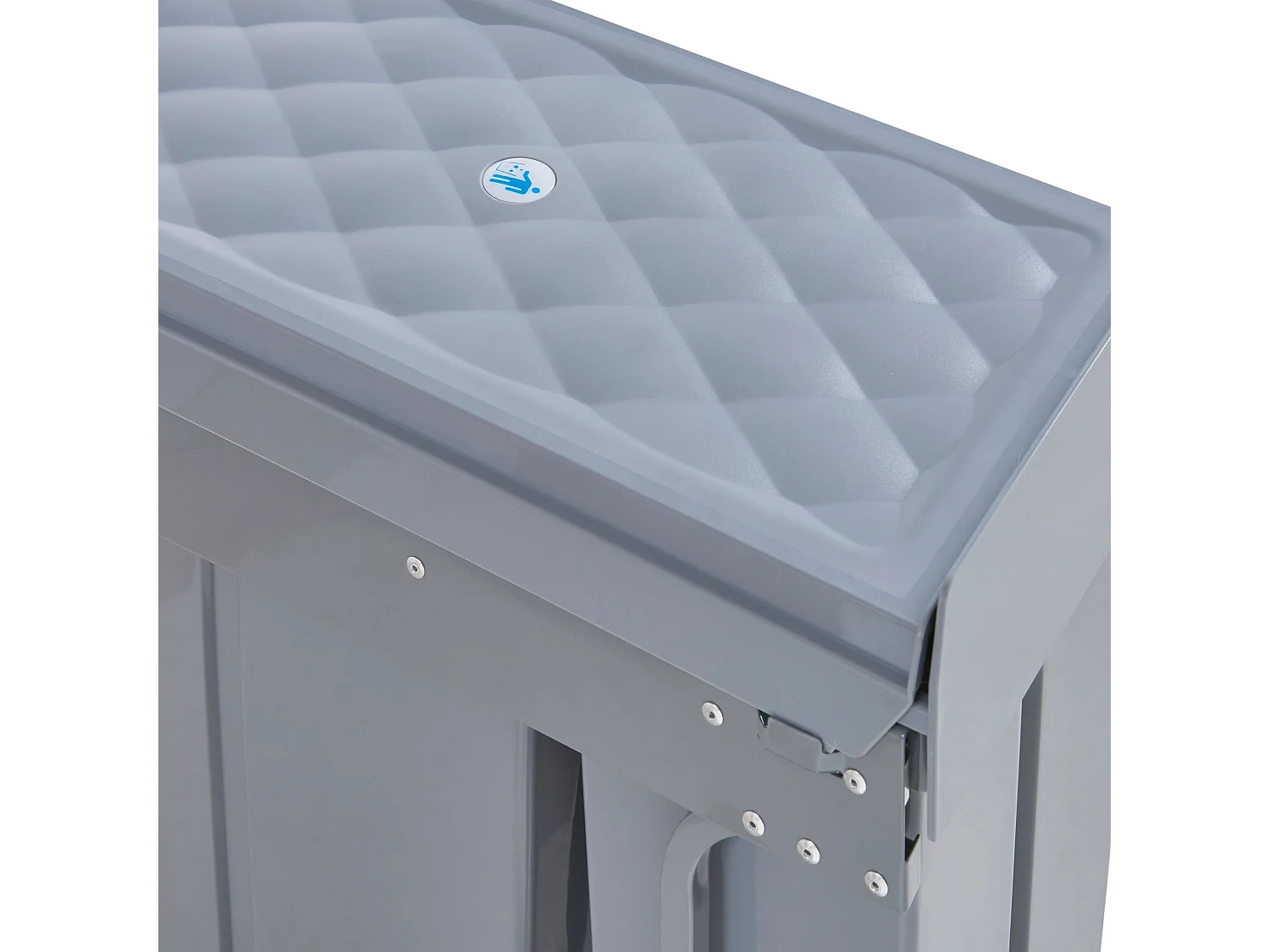 Lixeira embutida 3 x 10 litros 48 x 34 x 42 cm cinza 03_0008205