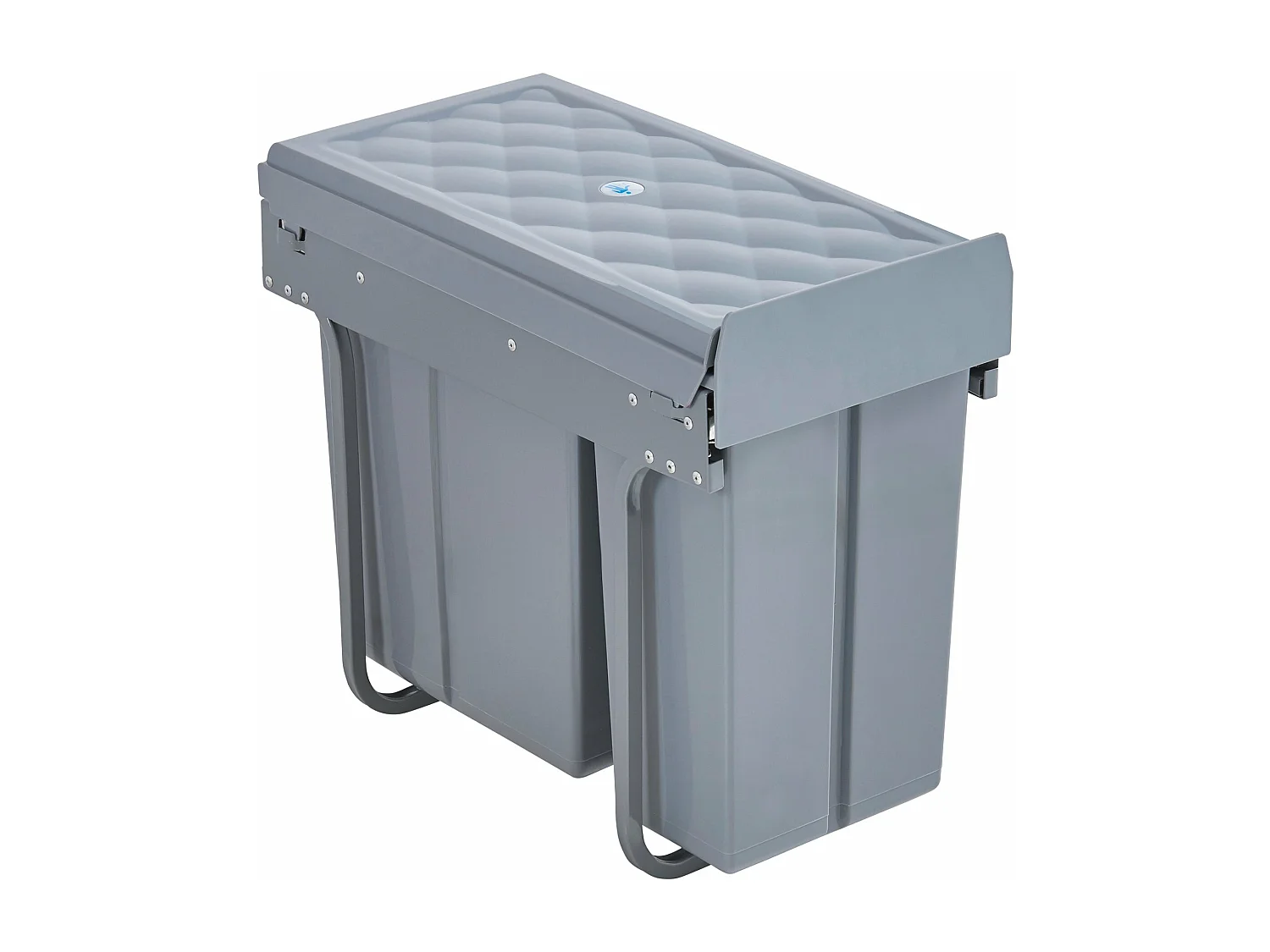 Pattumiera da incasso Froland 1 x 10 + 1 x 20 litri 48 x 34 x 42 cm grigio 03_0008201