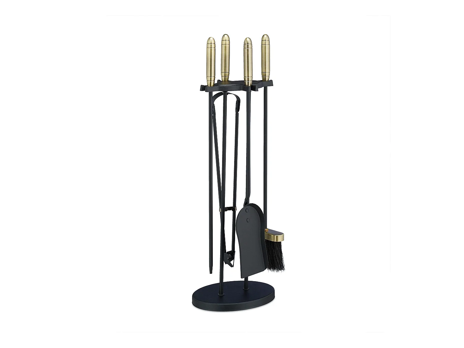 Ensemble serviteur de cheminée noire 22 x 17 x 65.5 cm 13_0002444