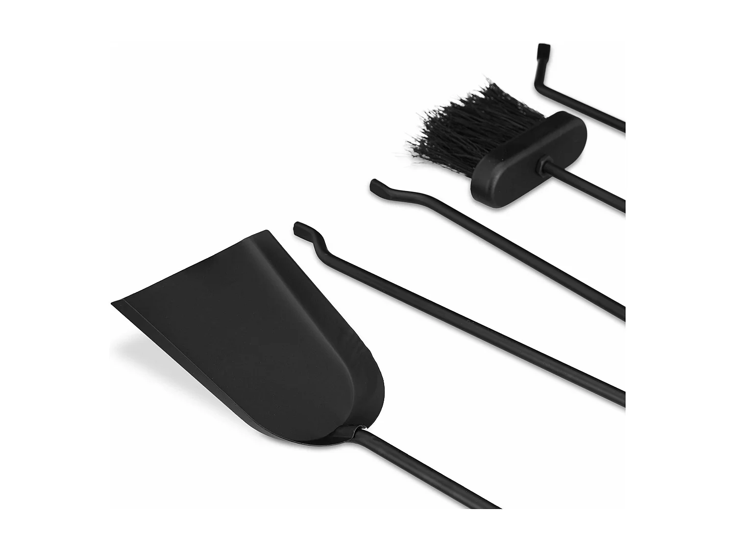 Ensemble serviteur de cheminée noire 20 x 20 x 68 cm 13_0002448