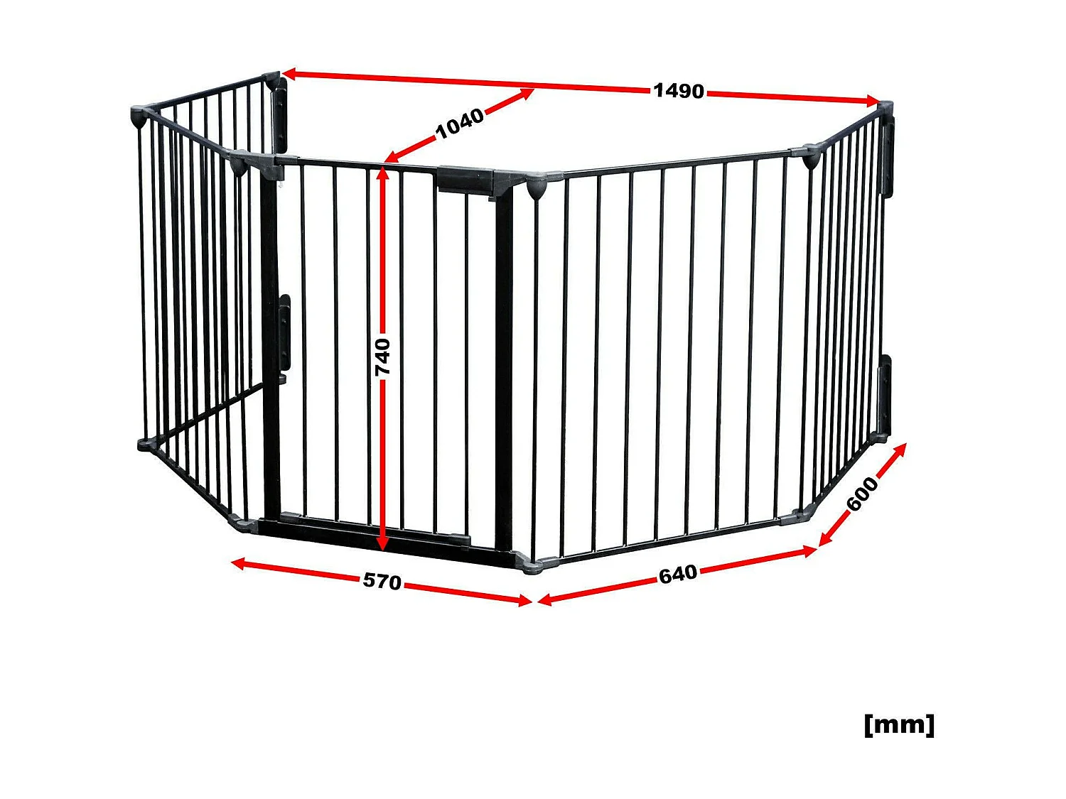 Rejilla de protección para chimenea de 300 cm con protección contra incendios y seguridad para niños 16_0002545