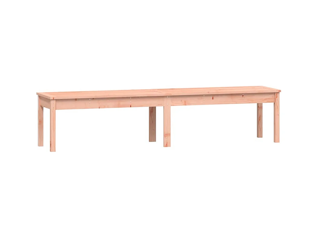 Banco de jardín Muebles de exterior para terraza terraza de 2 plazas 203,5 x 44 x 45 cm madera maciza de abeto Douglas 02_0011771