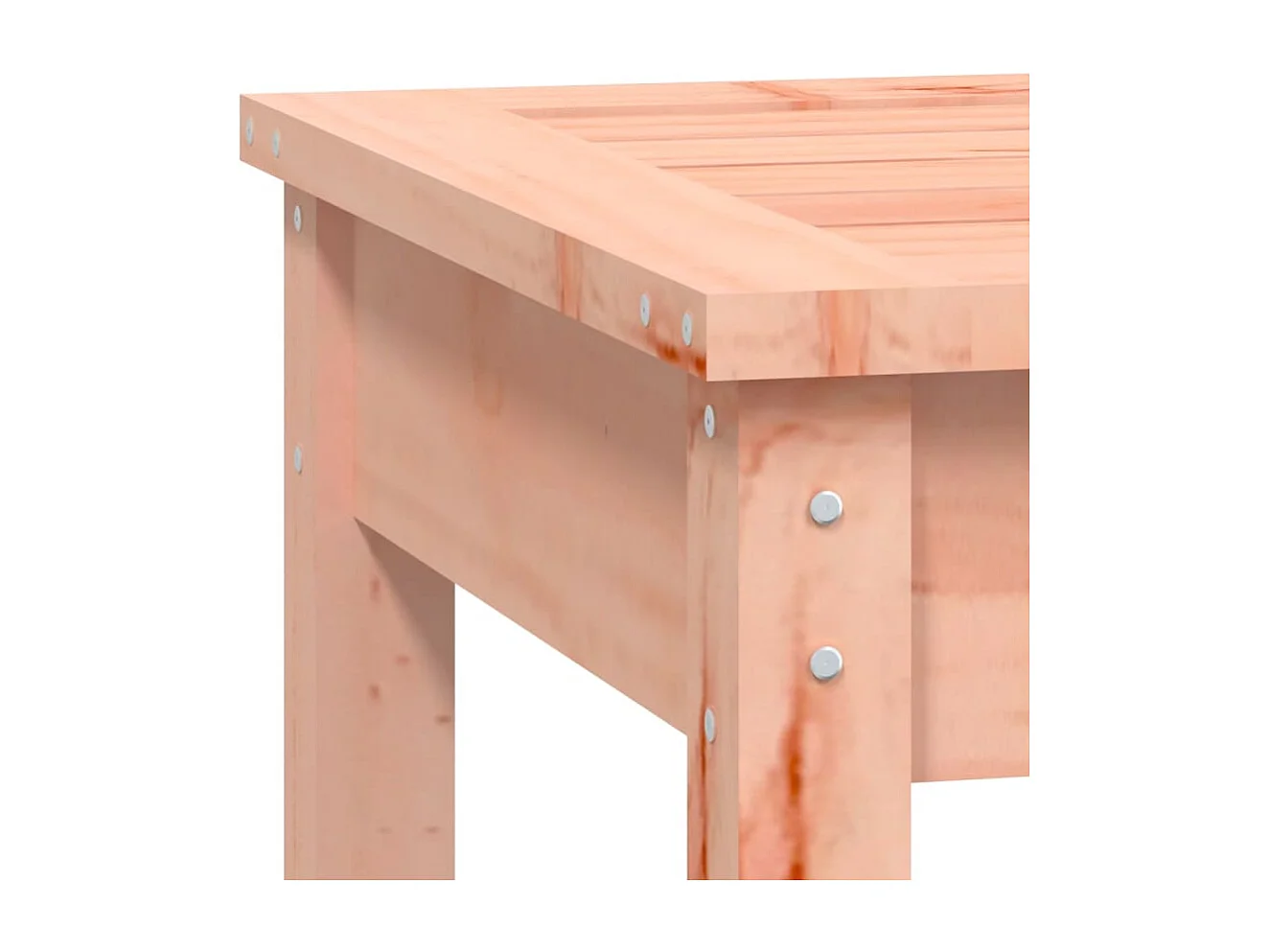 Panca da giardino mobile da giardino per esterni terrazza a 2 posti 203,5 x 44 x 45 cm in legno massello di abete Douglas 02_0011771