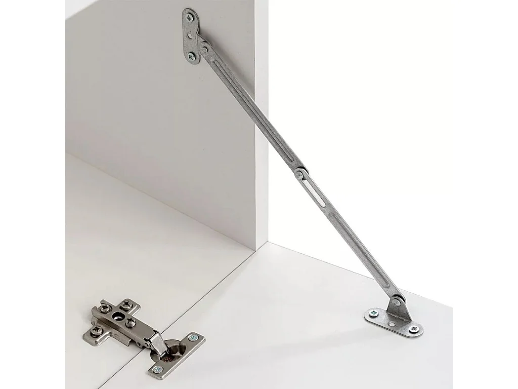 Móvel de TV Buffet de TV prático design de parede 5 peças com iluminação LED preta 2502198