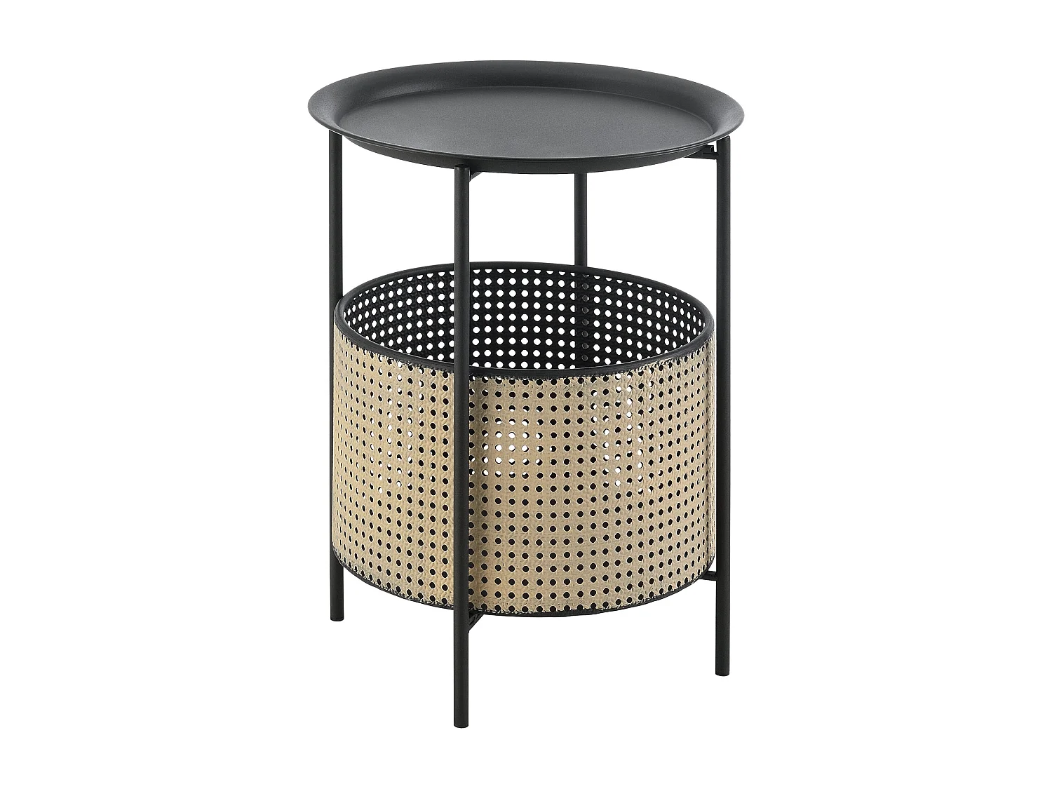 Mesa de centro com tampo removível 40 x 35cm preto areia 03_0008523