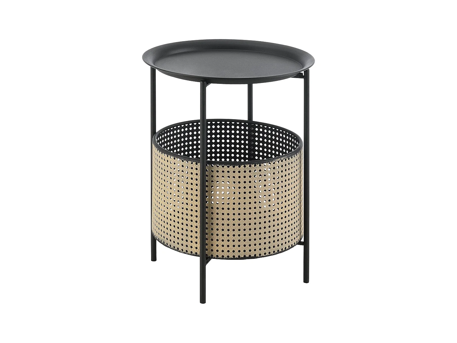 Tavolino con piano smontabile 40 x 35 cm nero sabbia 03_0008523