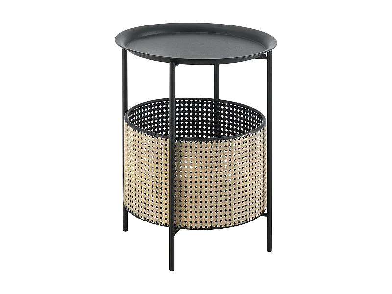 Mesa de centro con tapa extraíble 40 x 35 cm negro arena 03_0008523