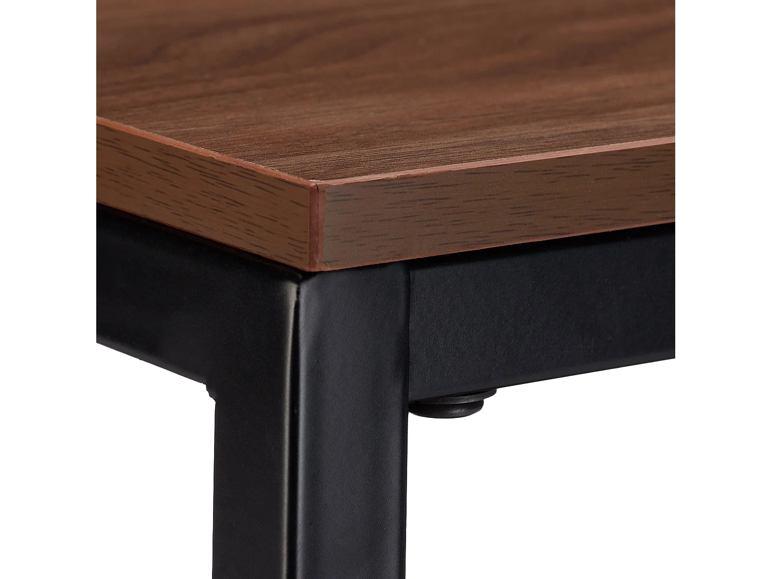 Mesa de centro auxiliar de madera con estructura de metal 50 cm negro 13_0002667