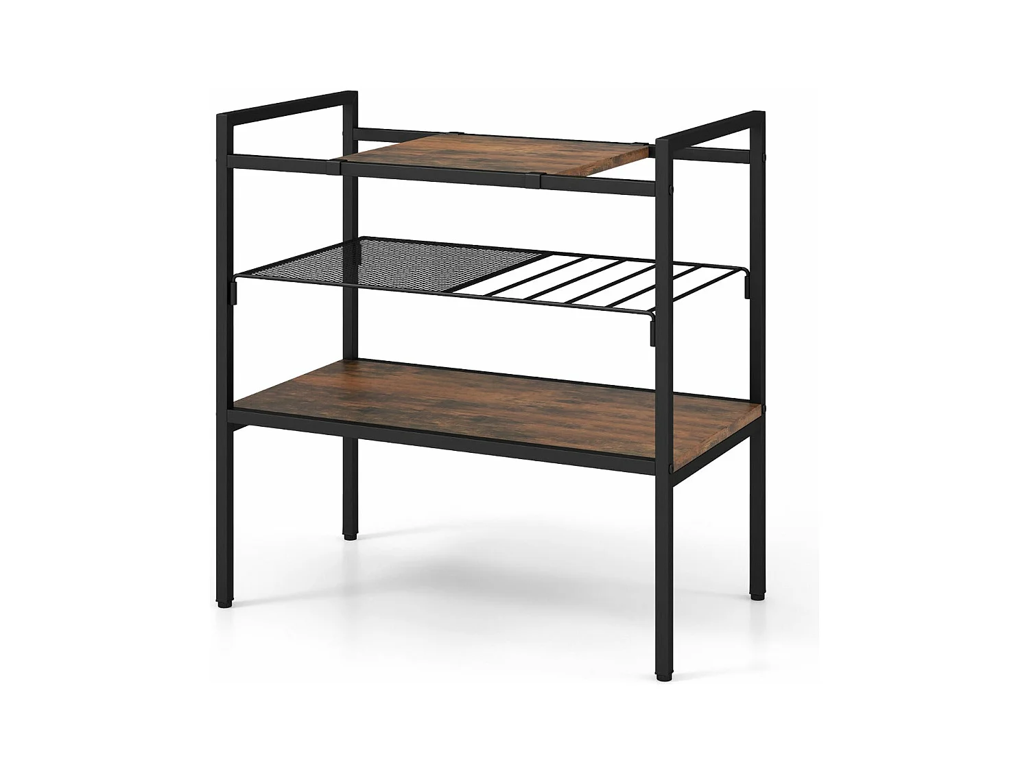 Table d'appoint à 3 marron 60 x 33.5 x 61 cm 20_0005212
