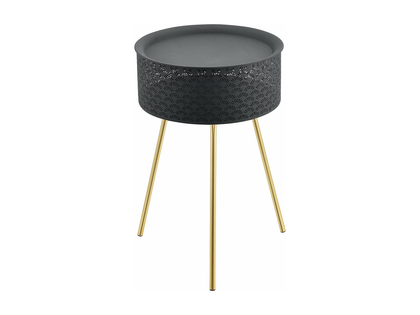 Table basse noir doré 65 x 40 cm 03_0008439