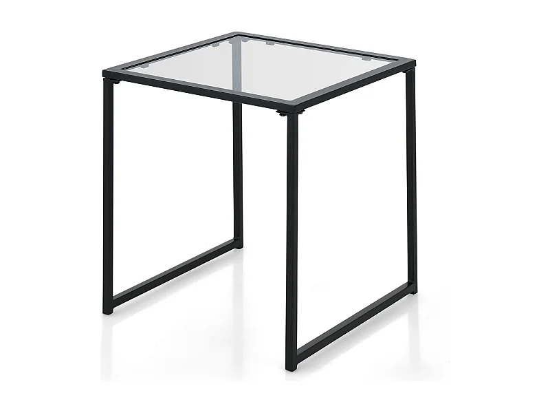 Table d'appoint carrée d'extérieur métal 43 x 43 x 45 cm 20_0005204