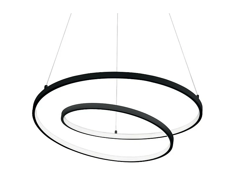 LED Dekorative Swirl Integrierte Pendelleuchte Schwarz, 3000K