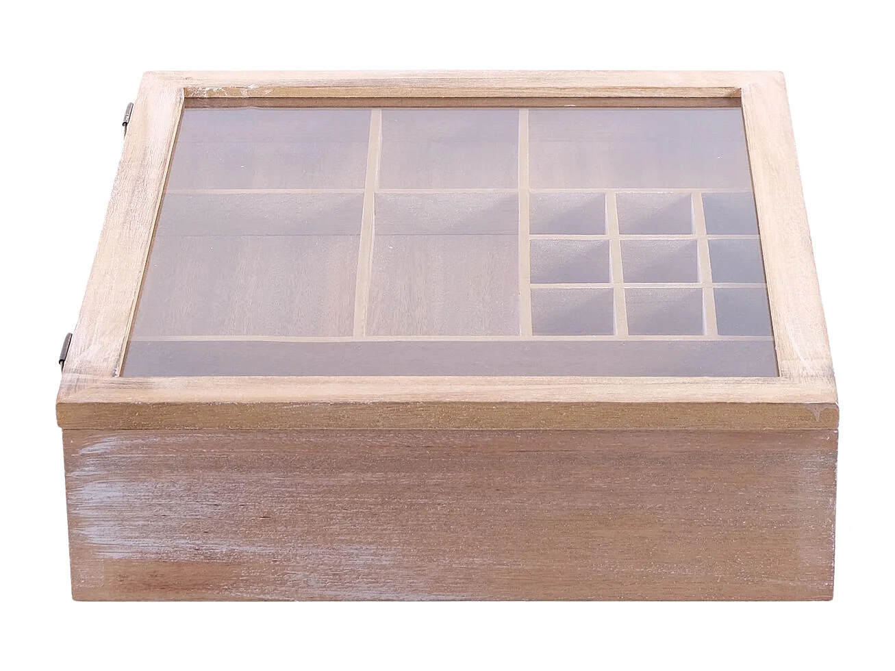 BOÎTE DE TRI Sorta Bois, 2 niveaux, pour bijoux, petites pièces couleurs naturelles