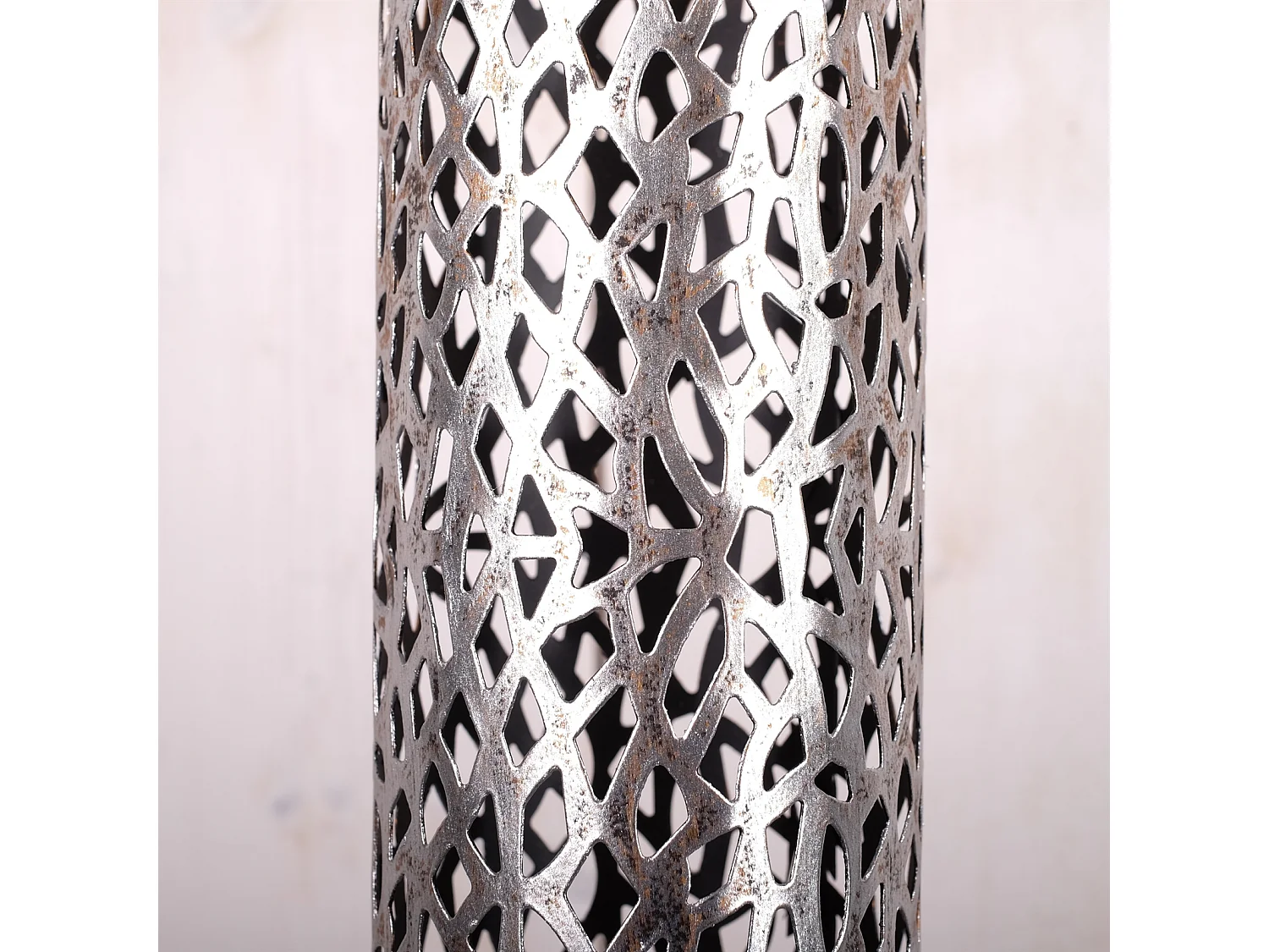 KERZENLEUCHTER  Eternal 2-er Set 100/80 cm, Metall antik-silber