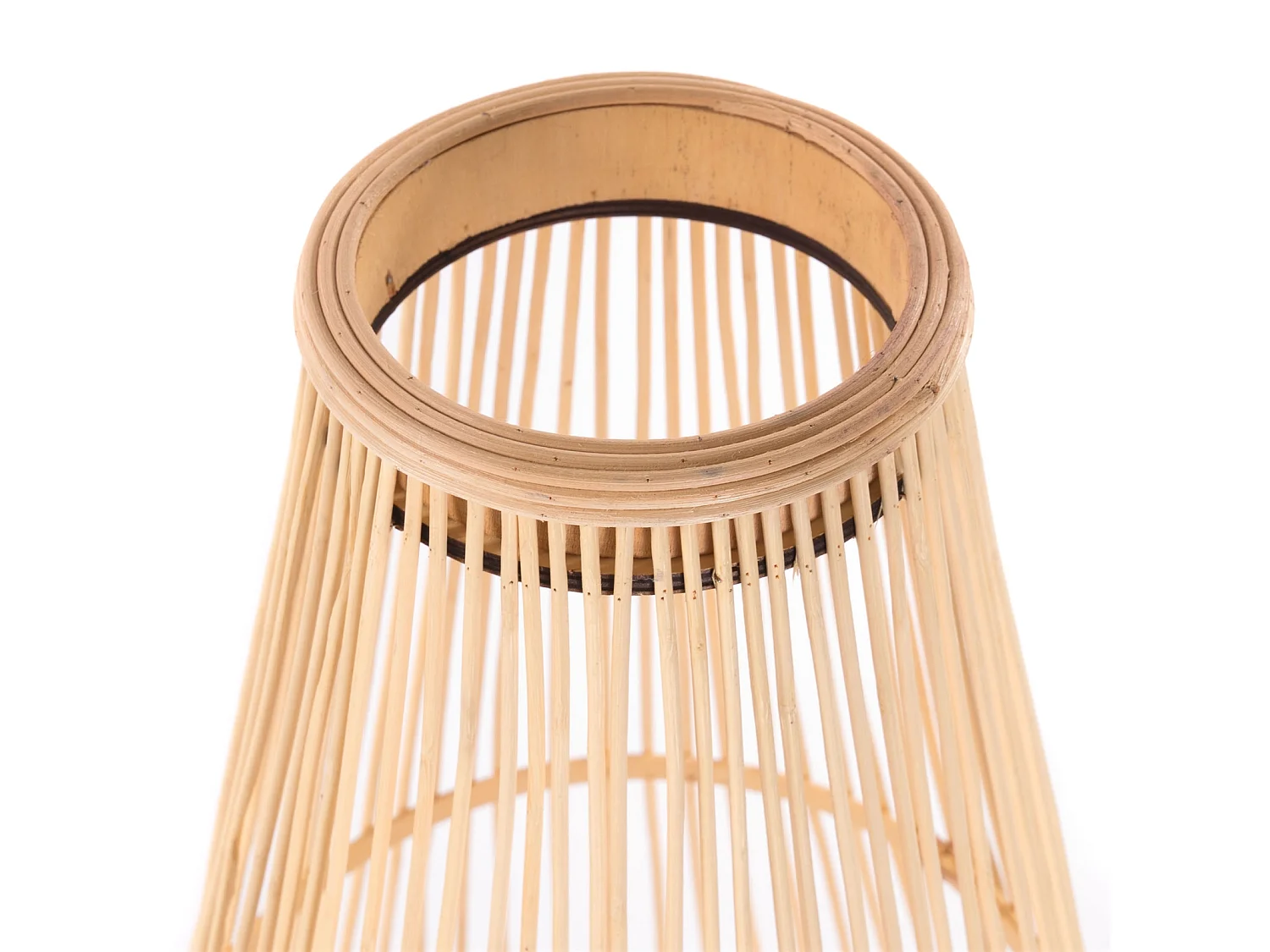 LANTERNE FINN 70 Bambou, avec insert en verre pour lanterne. couleurs naturelles