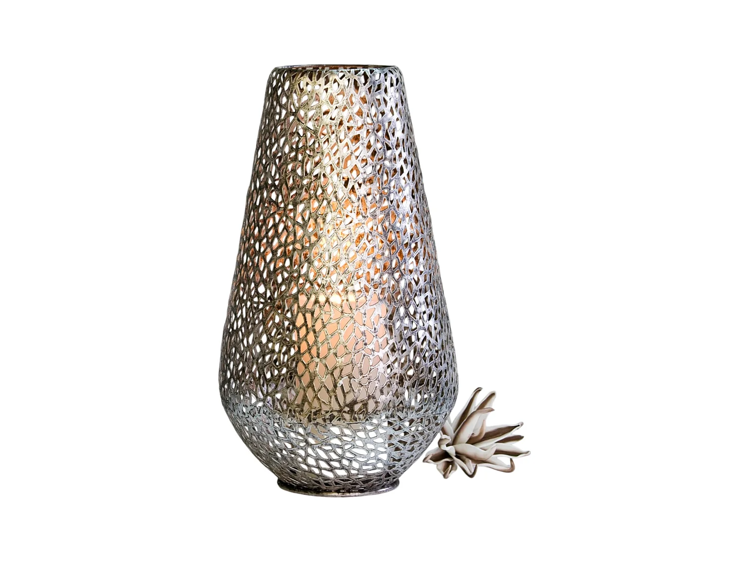 LANTERNE DE SOL PLATA Métal argent antique