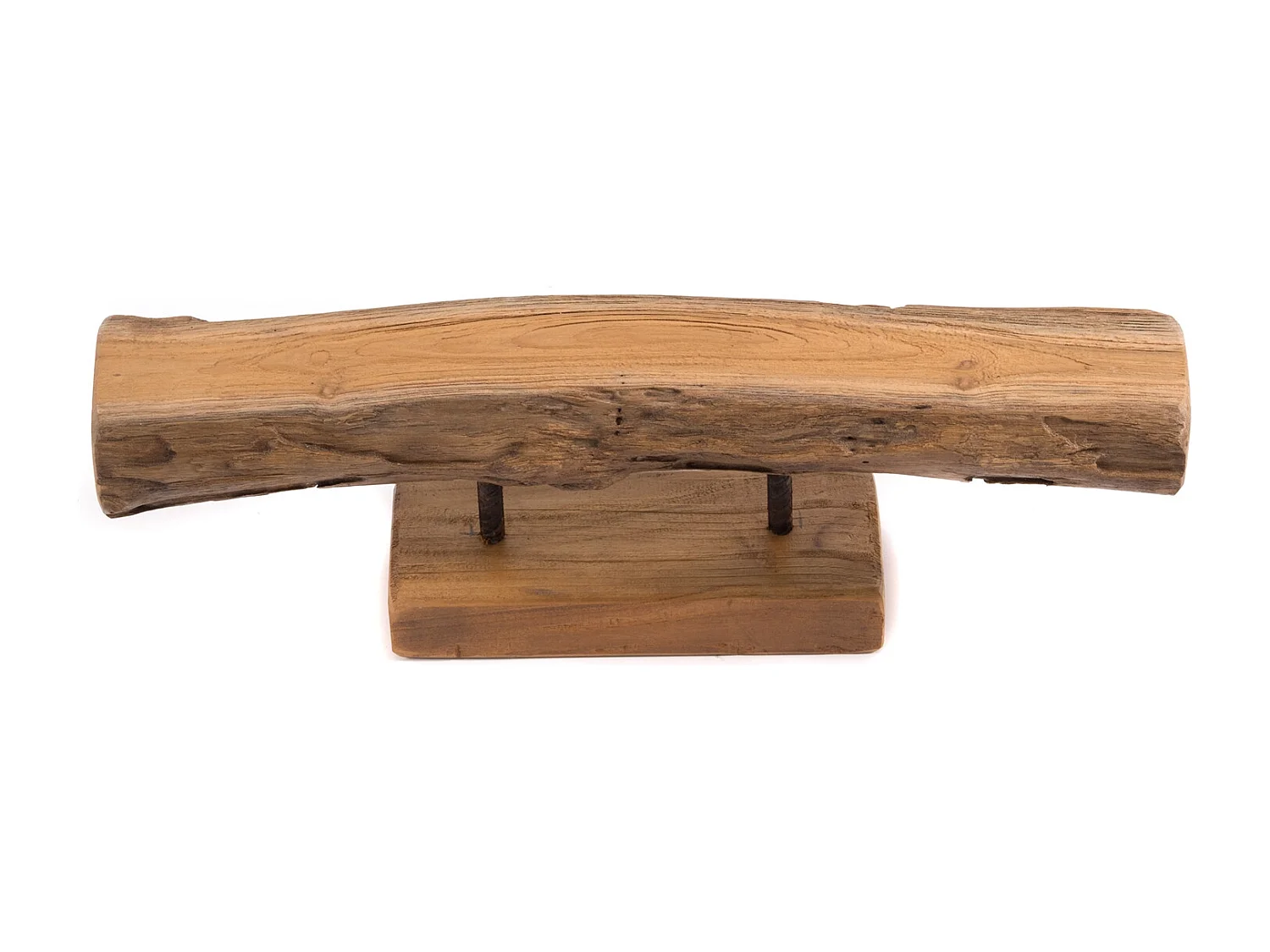 KERZENSTÄNDER Lumio Mahagoni Massivholz naturfarben