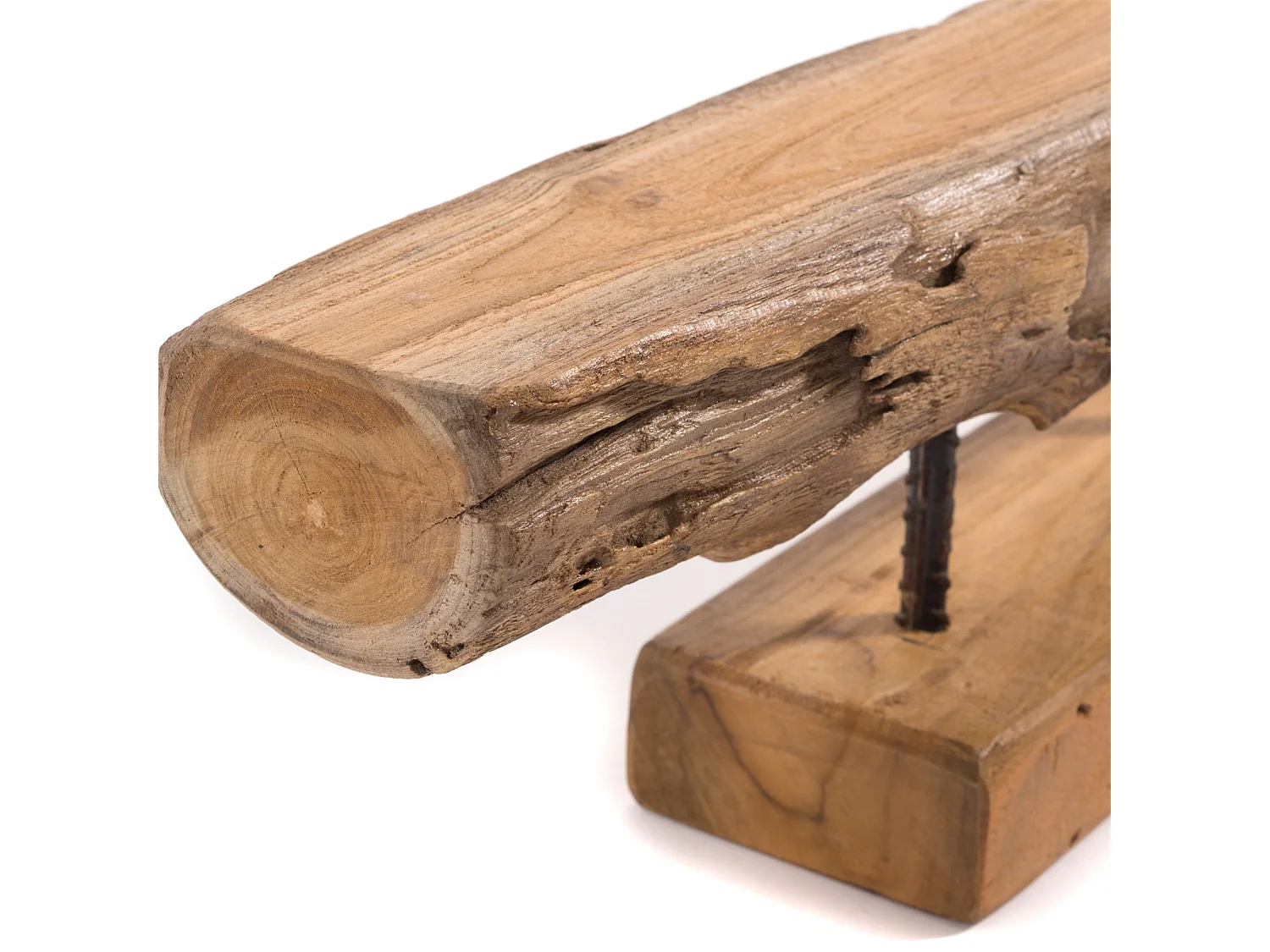 KERZENSTÄNDER Lumio Mahagoni Massivholz naturfarben