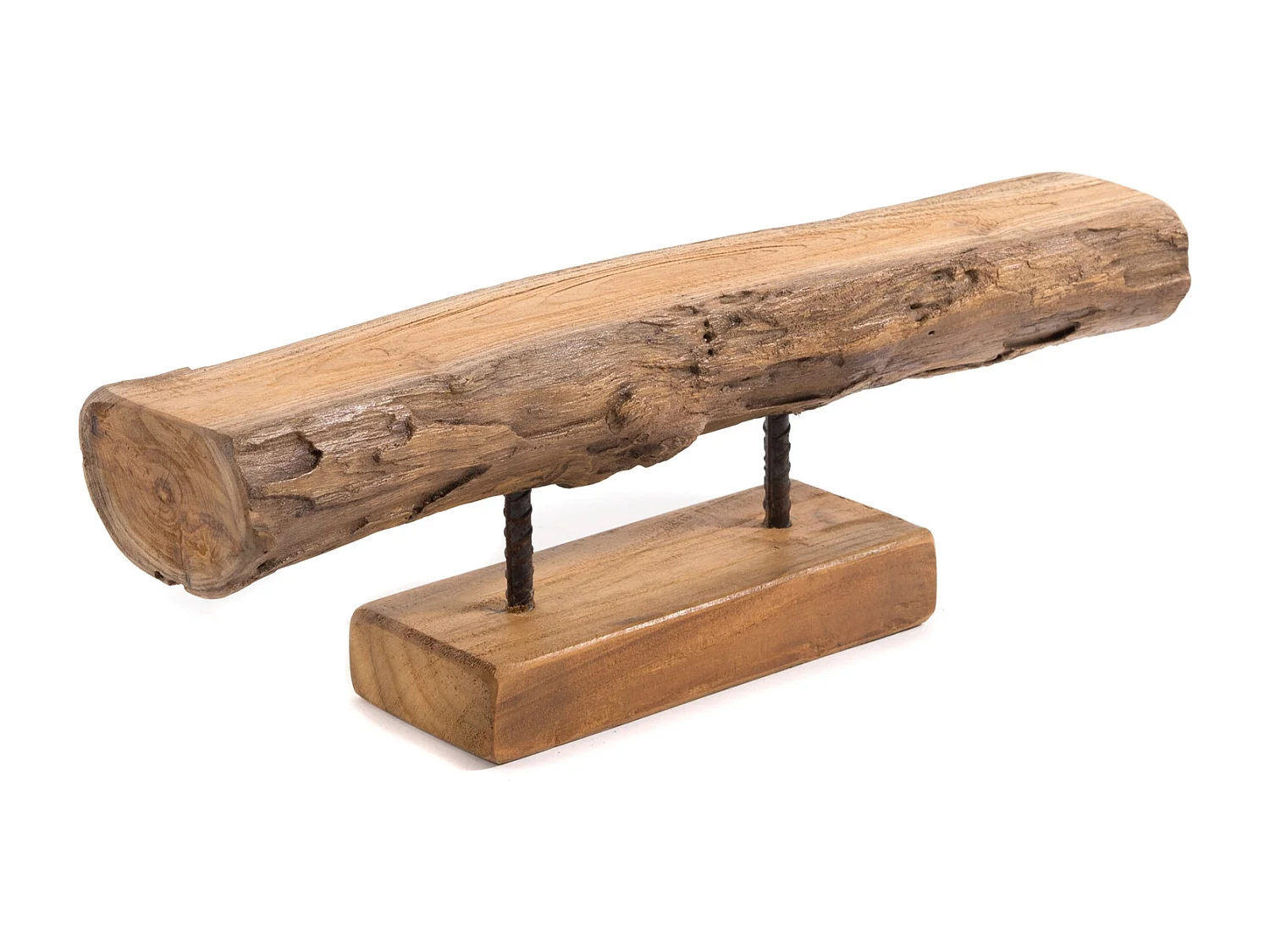 KERZENSTÄNDER Lumio Mahagoni Massivholz naturfarben