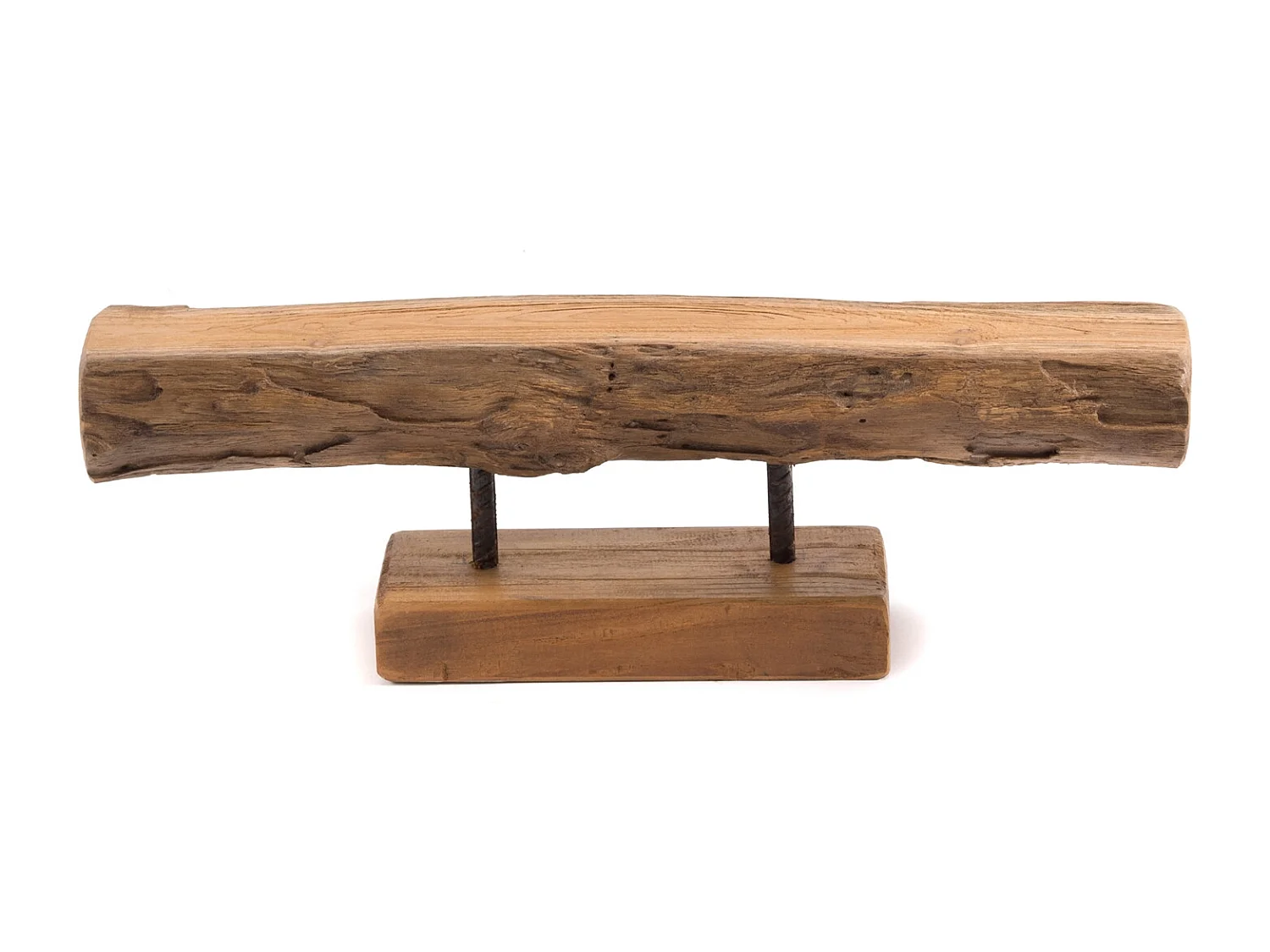 KERZENSTÄNDER Lumio Mahagoni Massivholz naturfarben