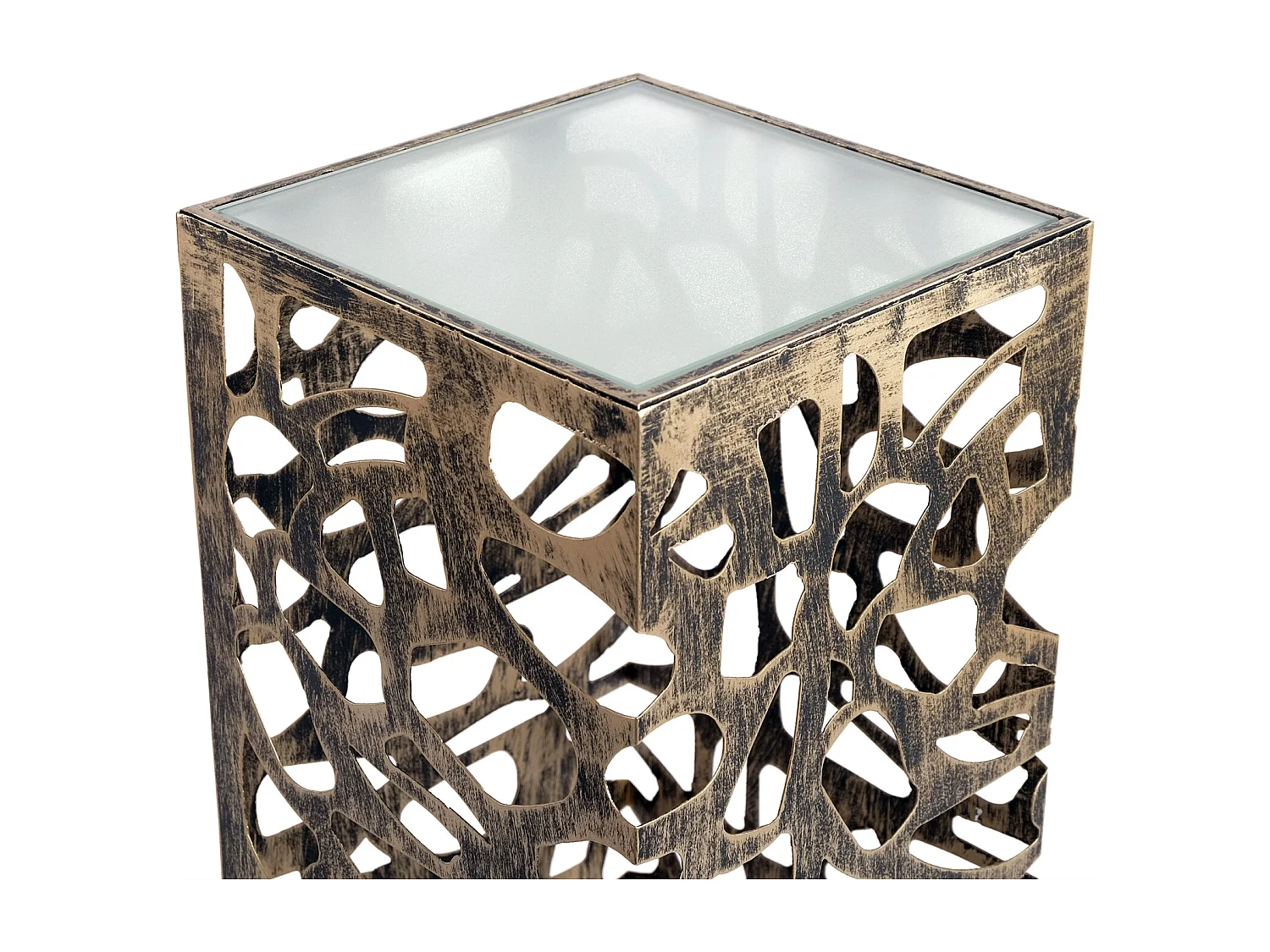 COLONNE Enza Grande Métal argent antique