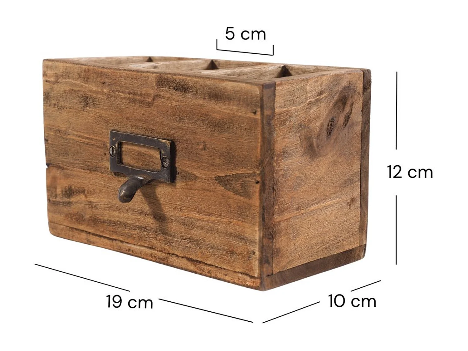 BOÎTE À CRAYONS Vintage 19" Acajou 01 natur-vintage