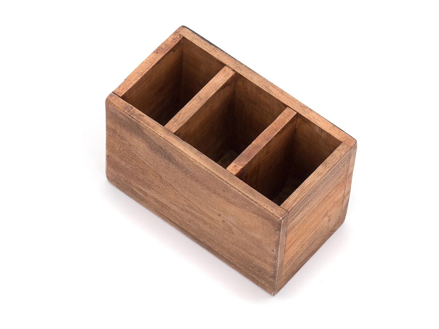 BOÎTE À STYLOS Organiser Bois de mahogany, avec tableau écrivable couleurs naturelles