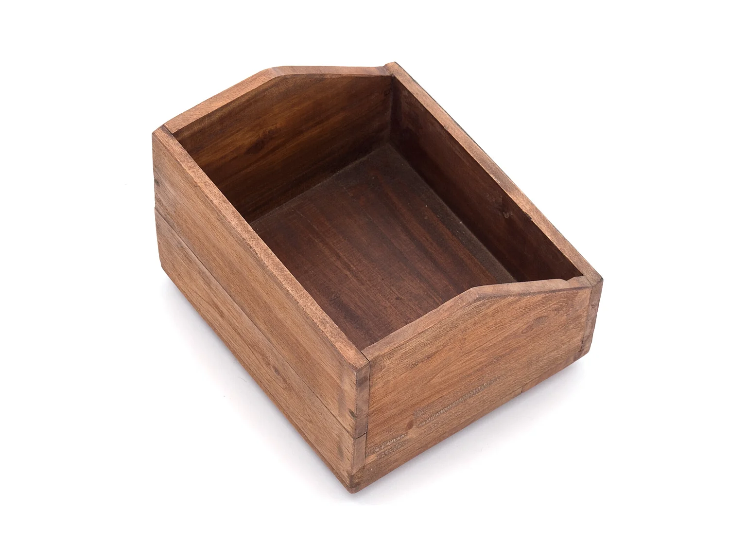 SCHREIBTISCH-ORGANIZER Libro Mahagoni Holz, mit beschreibbarer Tafel naturfarben