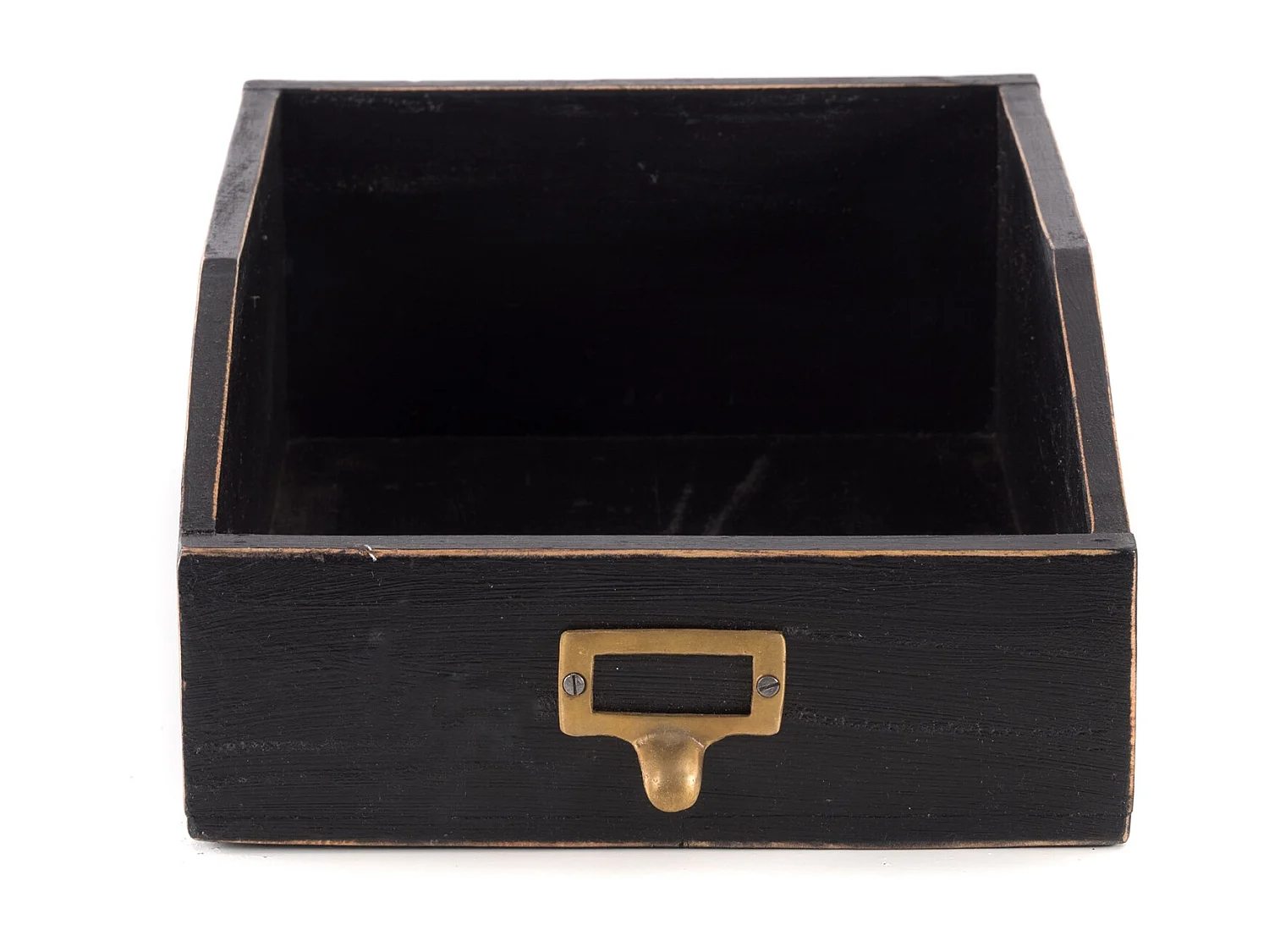 DÉPÔT DE DOCUMENTS Lettre Bois de mahogany, avec tableau écrivable 09 voodoo - schwarz