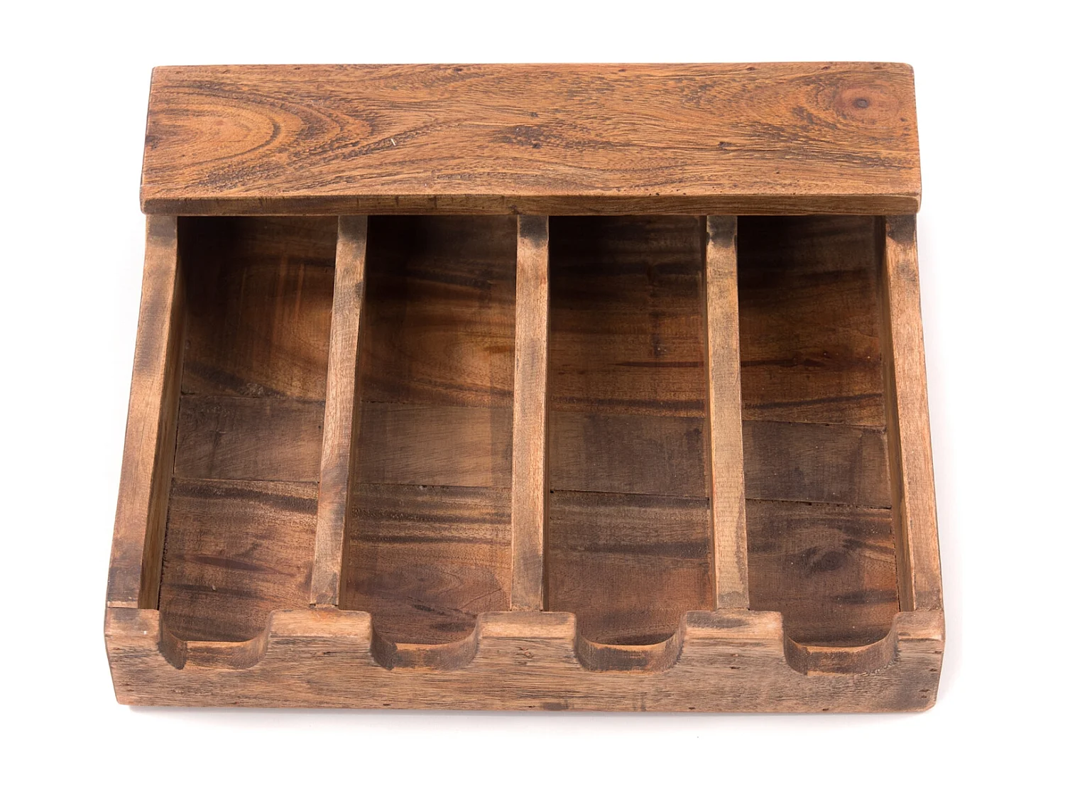 BESTECKKASTEN Palu Massivholz naturfarben